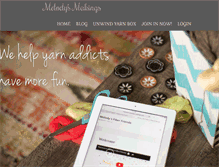 Tablet Screenshot of melodys-makings.com